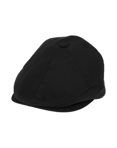 Shop Borsalino Man Hat Black Size 7 Cotton, Elastane