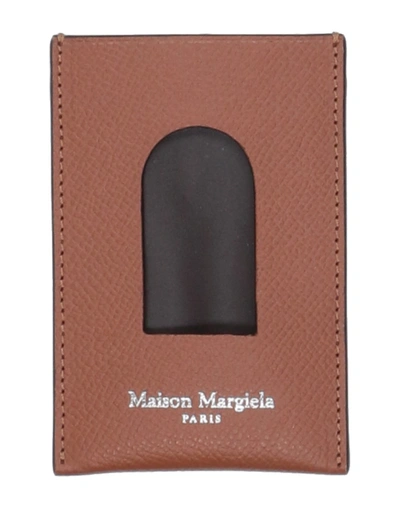 Shop Maison Margiela Document Holders In Camel