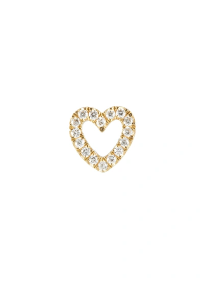 Shop Loquet London Diamond 18k Gold Heart Charm
