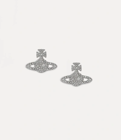 Shop Vivienne Westwood Grace Bas Relief Stud Earrings In Crystal