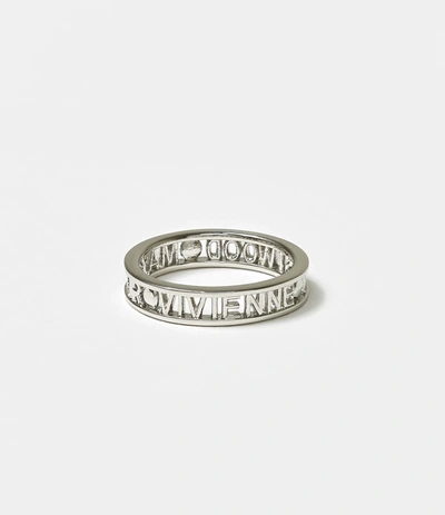 Vivienne Westwood Silver Westminster Ring In Silver-tone | ModeSens