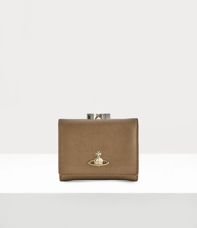 Vivienne Westwood Victoria Small Frame Wallet In Gold | ModeSens