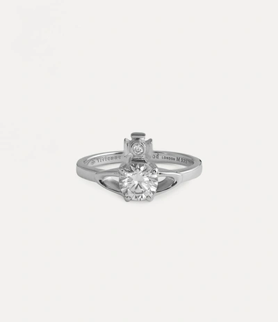 Vivienne Westwood Reina Petite Ring In Silver-tone | ModeSens
