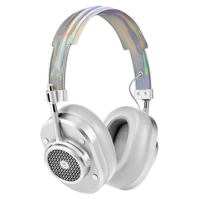 Shop Master & Dynamic® ® Mh40 Wireless Over-ear Headphones - Iridescent Coated Canvas/silver Metal In Color<lsn_delimiter>