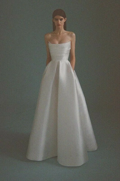 Shop Alex Perry Isobel Silk Bridal Gown In White