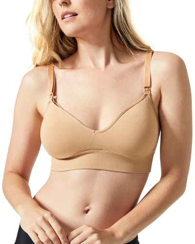 Shop Blanqi Maternity Body Cooling Nursing Bra In Nude