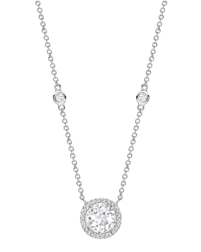 Shop Kiki Mcdonough Grace 18k White Gold Topaz Diamond Pendant Necklace
