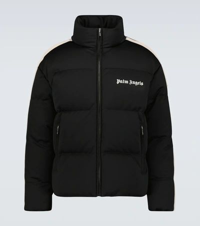 Moncler Genius 8 Moncler Palm Angels Black Down Rodman Jacket In Black