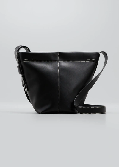 Shop Proenza Schouler White Label Barrow Mini Leather Bucket Bag In Black