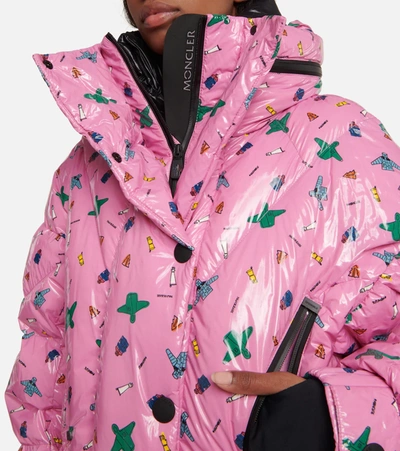 Shop Moncler Genius X Naj-oleari 3 Moncler Grenoble Plumel Down Jacket In Pink