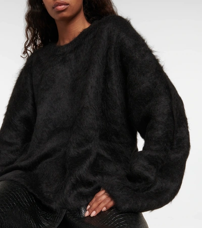 Shop Totême Alpaca Wool-blend Sweater In Black