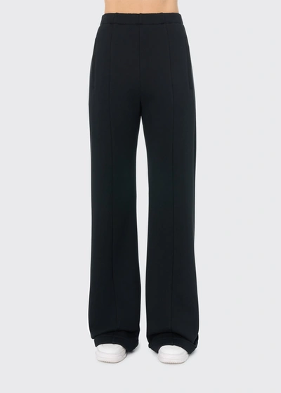 Shop Amiri Elastic Wide-leg Sweatpants In Black