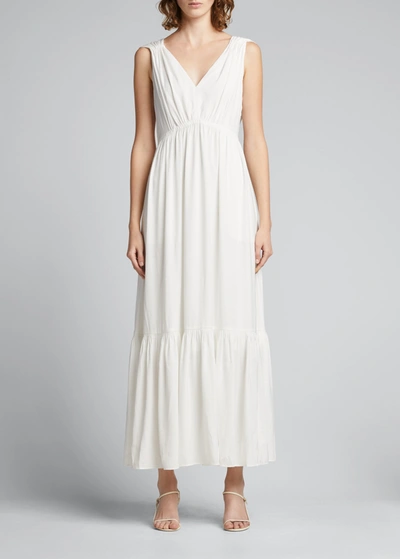 Shop Kobi Halperin Almita Sleeveless Maxi Dress In Ivory