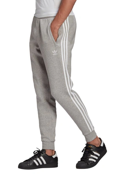 Shop Adidas Originals Adicolor Classics 3-stripes Jogger Pants In Medium Grey Heather