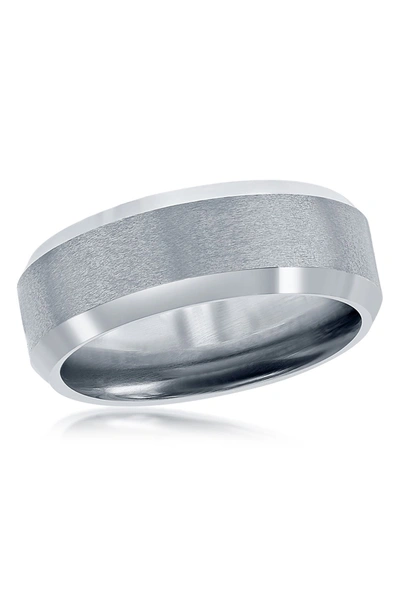 Shop Blackjack 8mm Tungsten Ring In Silver