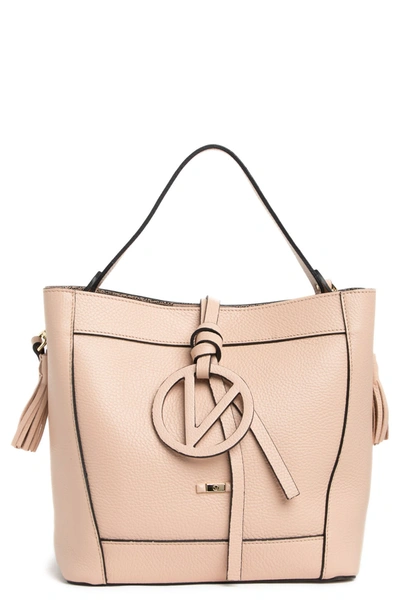 Valentino By Mario Valentino Callie Leather Shoulder Bag In Nude ModeSens