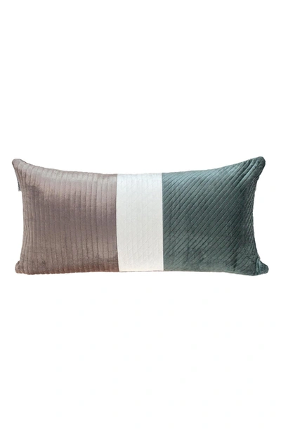 Parkland Collection Hiro Throw Pillow In Sea Foam/ Gray