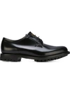 Church's Newbridge Bright Leather Derby Shoes In Black