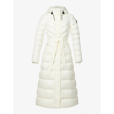Shop Mackage Womens Cream Calina Quilted Shell-down Coat S