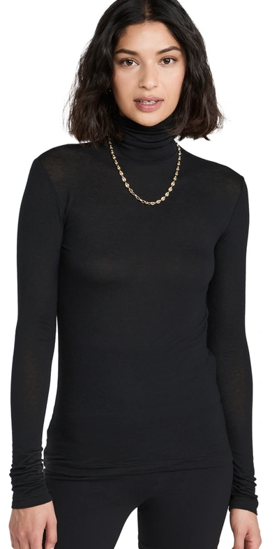 Shop Alala Washable Cashmere Turtleneck In Black