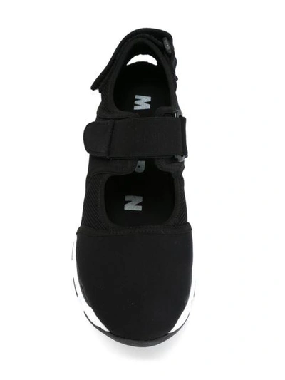 Shop Marni Velcro Fastening Sneakers