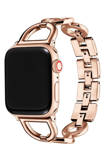 Shop The Posh Tech Posh Tech Colette Rose Gold Stainless Steel Apple Watch Se & Series 7/6/5/4/3/2/1 Band