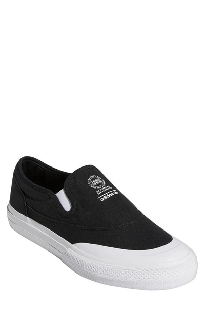 Shop Adidas Originals Nizza Rf Slip-on Sneaker In Black/ Black/ White