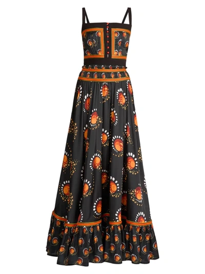 Shop Rabanne Women's Firework Print Maxi Dress In Small Firework