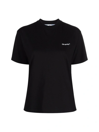 Shop Off-white Diag Regular Tee In Black White