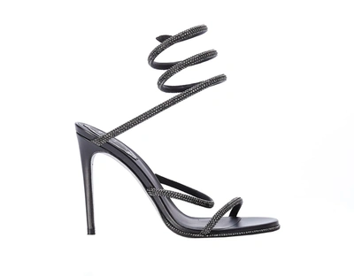 Shop René Caovilla Cleo Sandals In Grey
