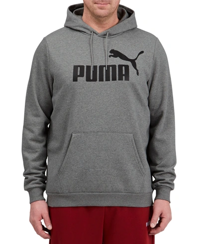 Shop Puma Men's Big & Tall Logo Hoodie In Mgh
