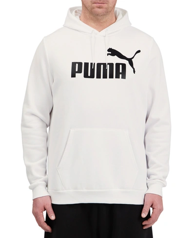 Shop Puma Men's Big & Tall Logo Hoodie In White
