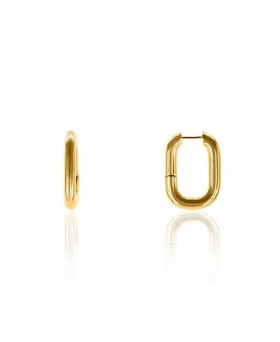 Shop Oma The Label Tonia Small Hoops In Gold Tone