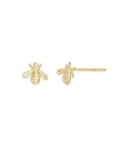 Shop Zoe Lev 14k Gold Bee Stud Earrings