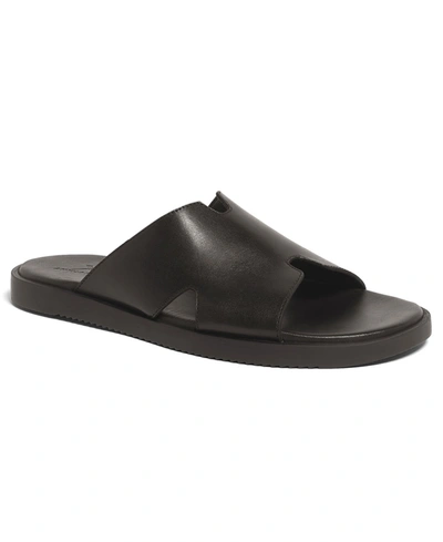Shop Anthony Veer Men's Marrkesh Comfort Slides In Black