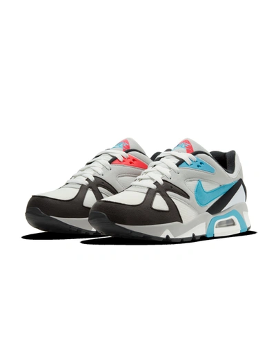 Shop Nike Men's Air Structure Triax 91 Casual Sneakers From Finish Line In Summit White/neo Teal