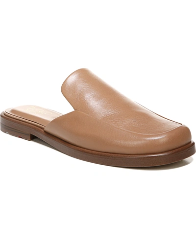 Shop Franco Sarto Bocca Slide Mules Women's Shoes In Mocha Leather