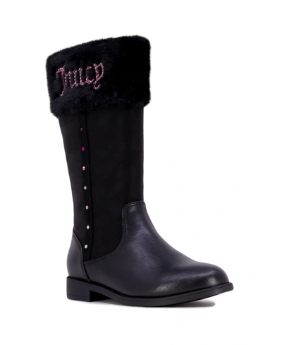 Shop Juicy Couture Little Girls Cozy Boot In Black