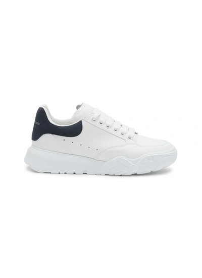 Shop Alexander Mcqueen Court' Low-top Leather Sneakers In White