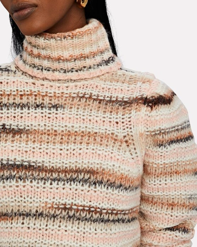 Shop A.l.c Selina Space Dye Turtleneck Sweater In Multi