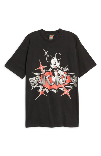 Shop Disney Unisex Secondhand Mickey Mouse Graphic Tee In Black