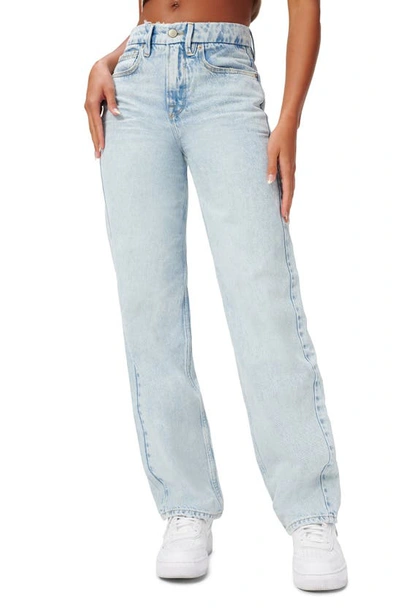 Shop Good American Good '90s Ripped High Waist Relaxed Jeans In Blue934