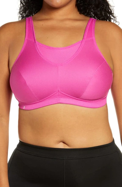 Shop Glamorise No-bounce Camisole Sports Bra In Rose Violet