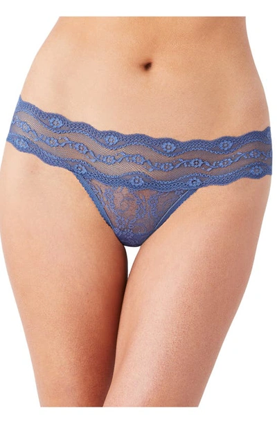Shop B.tempt'd By Wacoal 'lace Kiss' Thong In Vintage Indigo