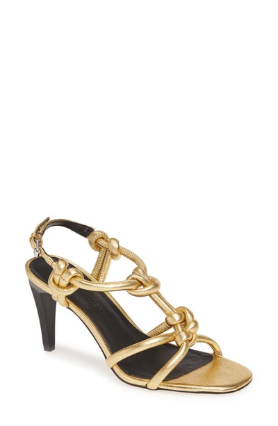 Shop Rebecca Minkoff Laciann Sandal In Gold Leather