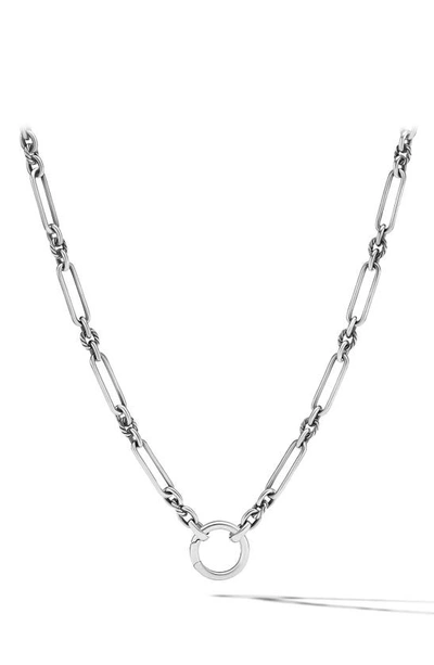 Shop David Yurman Lexington Chain Necklace In Silver