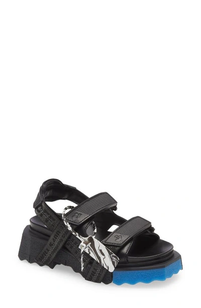 Shop Off-white Sponge Trek Sandal In Black/ Black