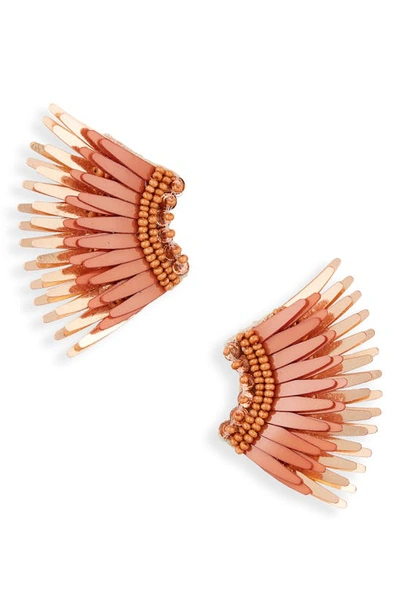 Shop Mignonne Gavigan Mini Madeline Earrings In Clay/ Rose