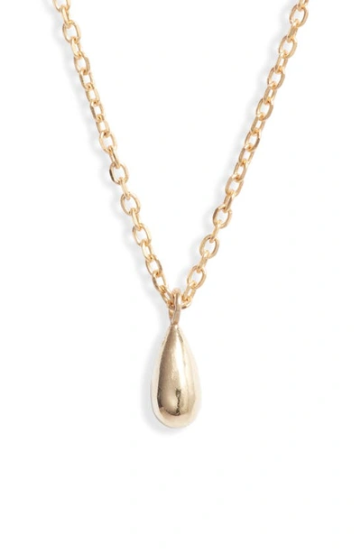 Shop Jennie Kwon Designs Golden Drop Pendant Necklace In 14k Yellow