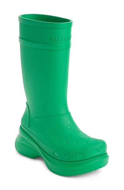 Shop Balenciaga X Crocs Water Resistant Boot In Green